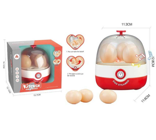 Яйцеварка HJ 603 A (60/2) підсвічування, звук кипіння, обертається, 3 яйця, в коробці Яйцеварка HJ 603 A (60/2) підсвічування, звук кипіння, обертається, 3 яйця, в коробці