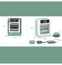 Посудомийка A 1013-2 (36) на батарейках, підсвітка, таймер, звук, імітація роботи посудомийної машини, набір посуду, в коробці