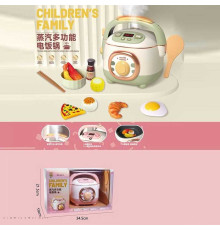 Мультиварка 689-3 (24/2) 2 кольори, розмір -18х18х18 см, парогенерація, підсвічування, продукти, посуд, на батарейках, звуки, пісні, рухомі елементи, в коробці