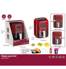 Аерогриль A 1012-8 (24) розмір - 14.6х17.5х19.2 см, підсвічування, звук, харчові продукти, тарілка, виделка, ніж, в коробці