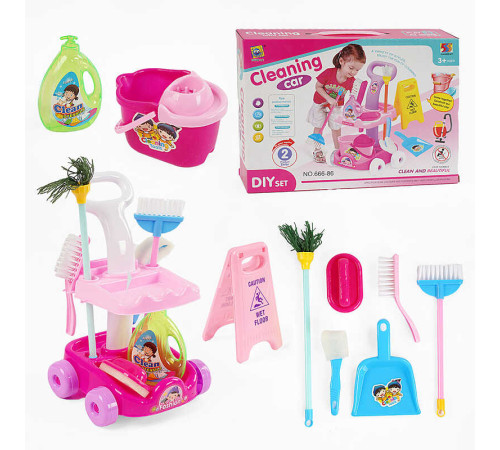 Набір для прибирання 666-86 (60), стійка-каталка, знаряддя для прибирання, в коробці