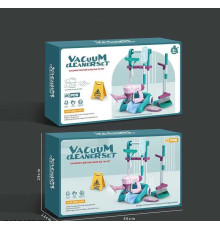 Набір для прибирання 688-8 (18) пилосос на батарейках, швабра, щітка, знак попередження, візок, в коробці