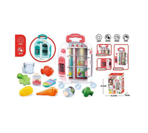 Холодильник C 668-37 (48/2) світло, звук, продукти, лід, в коробці