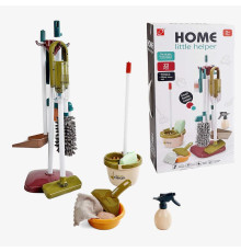 Набір для прибирання 667-58 (18) 23 елементи, пилосос на батарейках, відро, совочок, ганчірка з мікрофібри, пульверизатор, щітка, швабра, в коробці