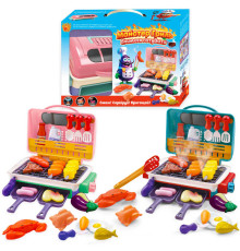 Майстер Гриль 22542 (18/2) "WToys", 2 види, продукти змінюють колір, звук, підсвічування, кухонне приладдя, холодна пара, в коробці