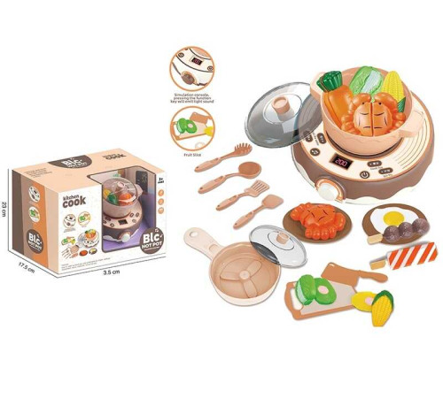 Плита 9941 A (16) перемішування продуктів, світло, мелодії, регулювання потужності, посуд, продукти на липучках, дошка, в коробці – в наличии! Купите сейчас у KAZKOVA