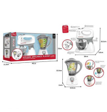 Кухонний набір F 2318 (12) блендер, міксер, підсвічування, муляжі продуктів, в коробці