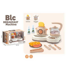 Побутова техніка 9936 A (12) підсвічування, мелодії, булькіт води, чайник, тостер, посуд, муляжі харчових продуктів, у коробці