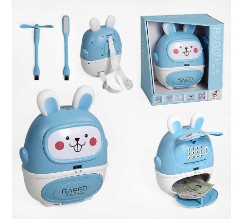 Сейф 8100-1 (16) озвучення англійською мовою, годинник, музика, пісеньки, USB-лампа, USB-вентилятор, регульовані лямки, іграшкові гроші, в коробці – в наличии! Купите сейчас у KAZKOVA