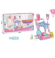 Набір для прибирання 688-4 (12) 20 предметів, віник, швабра, розпилювач, совок, щітка, в коробці