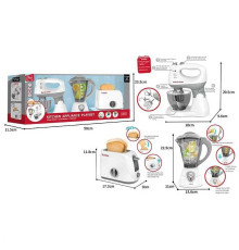 Кухонний набір F 2319 (12) тостер, блендер, міксер, підсвічування, в коробці
