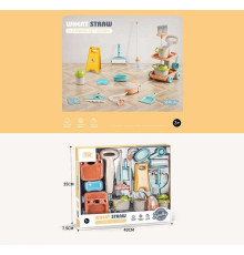 Набір для прибирання YY 212 (36) пилосос, швабра, віник, совок, відро, знак попередження, мило, валик, в коробці