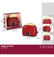 Тостер A 1002-9 (48) розмір: 17,7х8,5х15,4 см, механічний принцип роботи, 2 шматочки хліба, рухомі елементи, в коробці