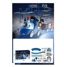 Залізниця 518 (9) 272 елементи, звуки, підсвічування, потяг, вагони, фігурки персонажів, муляжі оточення, в коробці