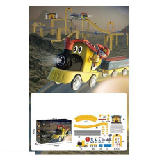 Залізниця 520 (9) 272 елементи, звуки, підсвічування, потяг, вагони, фігурки персонажів, муляжі оточення, в коробці