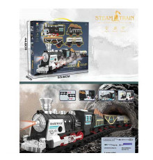 Залізниця 699-26 A (10) світлові та звукові ефекти, акумулятор 3.7 V, USB кабель, парогенерація, автоматичний принцип роботи, в коробці