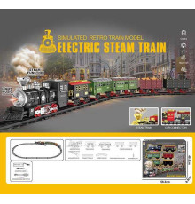 Залізниця 699-6 A (12) світлові та звукові ефекти, акумулятор 3.7 V, USB кабель, парогенерація, автоматичний принцип роботи, в коробці