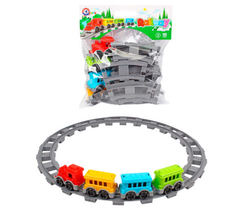 гр Залізниця 0914 (8) "Technok Toys", 16 елементів, в пакеті – в наличии! Купите сейчас у KAZKOVA