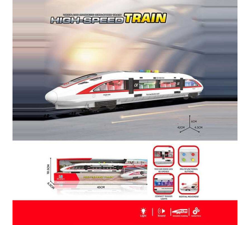 Потяг 8222-1 (48/2) звук, підсвічування салону, інерція, двері відчиняються, в коробці