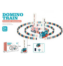 Потяг з доміно X 007-1 (48) звук, підсвічування, гумове покриття, фішки доміно, в коробці