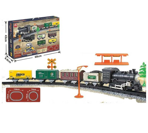 Залізниця 3162 (12) 28 елементів, локомотив, 4 вагони, звуки, підсвічування, муляжі оточення, в коробці – в наличии! Купите сейчас у KAZKOVA Залізниця 3162 (12) 28 елементів, локомотив, 4 вагони, звуки, підсвічування, муляжі оточення, в коробці – в наличии! Купите сейчас у KAZKOVA