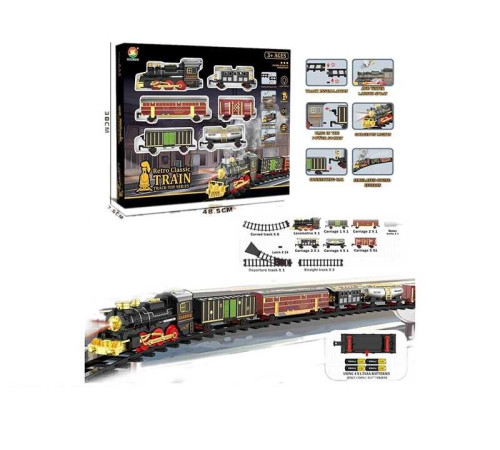 Залізниця 699-35 A (12) локомотив, 5 вагонів, звуки, підсвічування, парогенератор, в коробці – в наличии! Купите сейчас у KAZKOVA