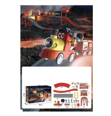 Залізниця 516 (12) 135 елементів, звуки, підсвічування, потяг, вагони, фігурки персонажів, муляжі оточення, в коробці