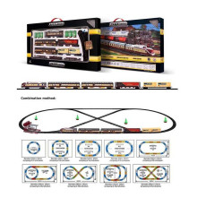 Залізниця 1601 B-1 (12) 5 вагонів, дерева, 3 станції, звук, підсвічування, масштаб 1:87, в коробці