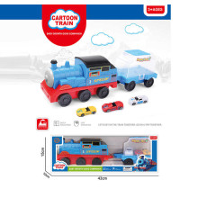 Потяг 413-1 (48/2) інерція, вагон, машинки, в коробці