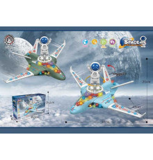 Літак 8832 (72/2) 2 кольори, звук, підсвічування, шестерні, колесо вільного ходу, в коробці