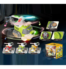 Гелікоптер 8811-24 (60/2) 3 кольори, підсвічування, веселі мелодії, 2 режими, обертання на 360°, крила підіймаються, колесо вільного ходу, в коробці, ВИДАЄТЬСЯ ТІЛЬКИ МІКС ВИДІВ