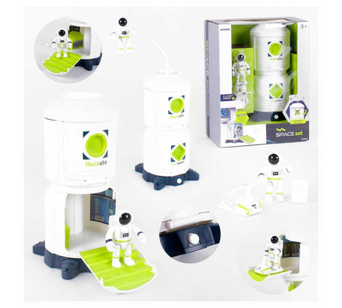 Набір 80103 "Космічний корабель" (12/2) світло, звук, фігурка космонавта, в коробці