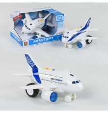 Літак WY 720 A / WY 720 B (24) інерція, 2 види, світлові та звукові ефекти, на батарейках, в коробці