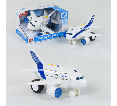 Літак WY 720 A / WY 720 B (24) інерція, 2 види, світлові та звукові ефекти, на батарейках, в коробці – в наличии! Купите сейчас у KAZKOVA