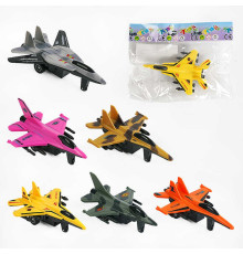 Літак 706-8 (400) 6 кольорів, інерція, у пакеті, ВИДАЄТЬСЯ ТІЛЬКИ МІКС ВИДІВ