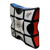 Логічна гра кубик спінер QiYi 1x3x3 FidGet Spinner, чорний пластик, в коробці