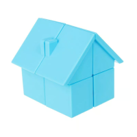 Головоломка будинок Yongjun House 2x2x2 (ВайДжей Хаус 2х2х2), Блакитний