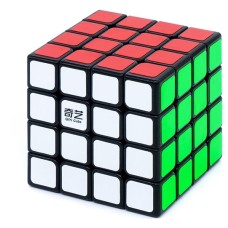 Кубик QiYi MoFangGe 4x4x4 QiYuan, черный, в коробке