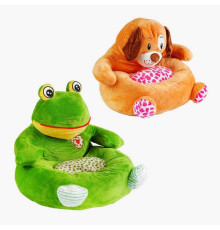 М'яке крісло C 44355 (12) 2 види, Жаба, Цуценя, висота 48см