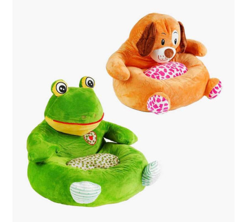 М'яке крісло C 44355 (12) 2 види, Жаба, Цуценя, висота 48см – в наличии! Купите сейчас у KAZKOVA