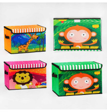 Кошик для іграшок C 61903 (50) 3 види, "Тваринка", 39х25х24.5 см, ВИДАЄТЬСЯ ТІЛЬКИ МІКС ВИДІВ