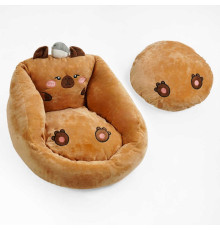 Крісло м’яке C 68707 (20) 43х40х30 см, подушка виймається, змійки, антиковзькі елементи