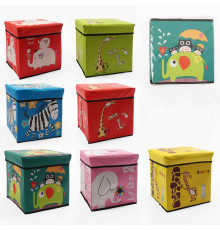 Короб-органайзер C 68850 (30) 30х30х30 см, складний, в пакеті, ВИДАЄТЬСЯ МІКС ВИДІВ