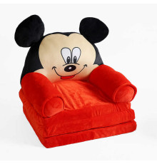 гр Крісло розкладне м’яке "Мишеня" дитяче К26127 (1) 50х38х43 см, у розкладеному вигляді - 120 см