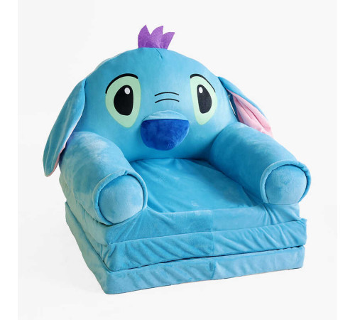 гр Крісло розкладне м’яке "Синій прибулець" дитяче К38570 (1) 50х38х43 см, у розкладеному вигляді - 120 см – в наличии! Купите сейчас у KAZKOVA гр Крісло розкладне м’яке "Синій прибулець" дитяче К38570 (1) 50х38х43 см, у розкладеному вигляді - 120 см – в наличии! Купите сейчас у KAZKOVA