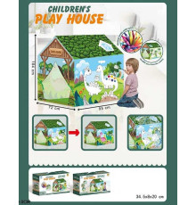 Намет 1888-7 (18) “Дино парк”, розмальовка, 12 фломастерів, 95х70х104 см, в коробці