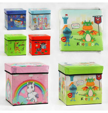 Пуф C 61899 (30) 6 видів, 31х31х30 см, ВИДАЄТЬСЯ ТІЛЬКИ МІКС ВИДІВ