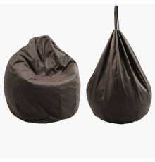гр Крісло-мішок "Груша" 31794 колір коричневий (1) чохол — меблевий велюр, наповнювач — пінопластові кульки, внутрішній чохол, в пакеті