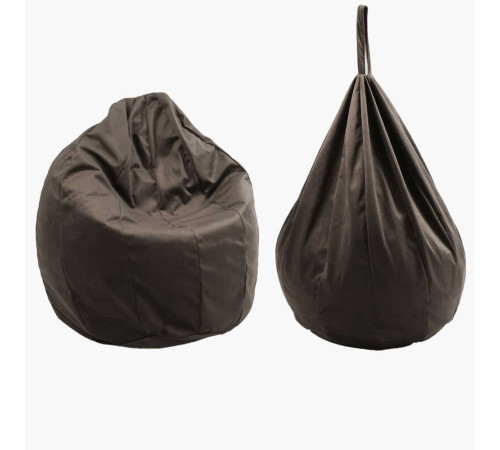 гр Крісло-мішок "Груша" 31794 колір коричневий (1) чохол — меблевий велюр, наповнювач — пінопластові кульки, внутрішній чохол, в пакеті – в наличии! Купите сейчас у KAZKOVA