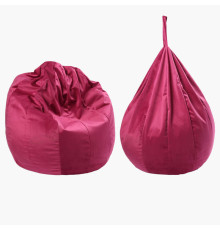 гр Крісло-мішок "Груша" 36867 колір бордовий (1) чохол — меблевий велюр, наповнювач — пінопластові кульки, внутрішній чохол, в пакеті